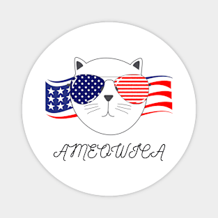 Ameowica - t-shirt, mask, tumbler, home decor Magnet